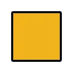 Orange Square SVG Icon